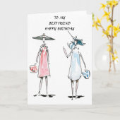 Carte d'anniversaire de achat de dames (Fleur jaune)