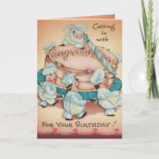 Carte d'anniversaire de Bakers Cake