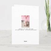 Carte d'anniversaire de Ballerina (Girl in Tutu) (Dos)