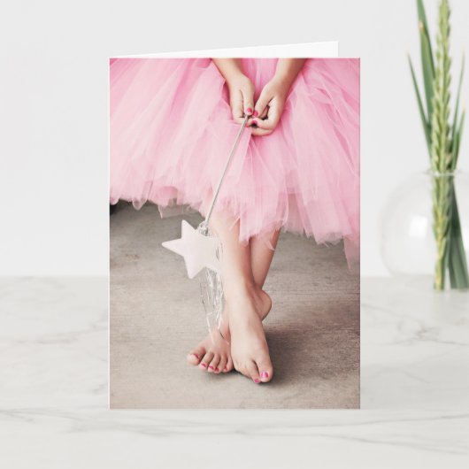 Carte d'anniversaire de Ballerina (Girl in Tutu) (Devant)