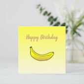 Carte d'anniversaire de banane (Debout devant)