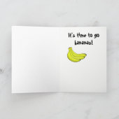 Carte d'anniversaire de bananes (Intérieur)