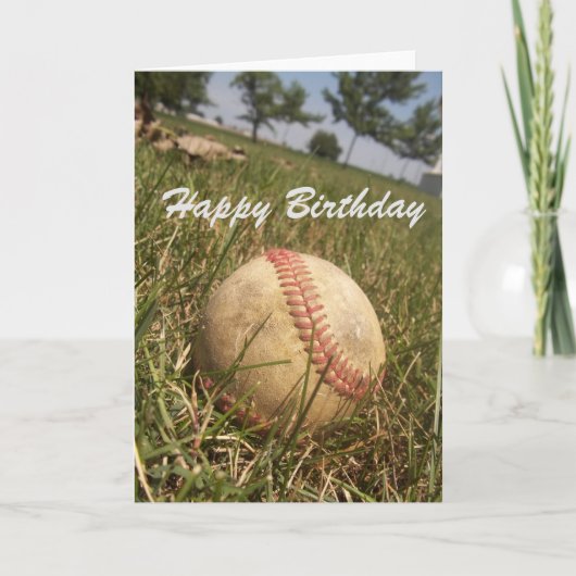 Carte d'anniversaire de baseball (Devant)