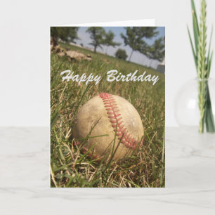 Carte d'anniversaire de baseball