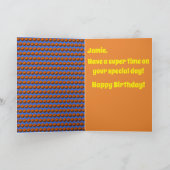 Carte d'anniversaire de basket-ball (Intérieur)