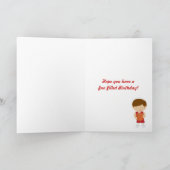 Carte d'anniversaire de basket-ball Cute personnal (Intérieur)