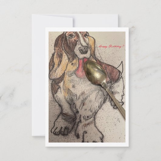 Carte d'anniversaire de Bassie (Devant)