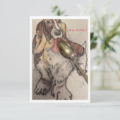 Carte d'anniversaire de Bassie (Debout devant)