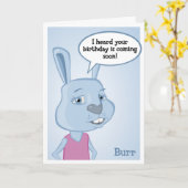 Carte d'anniversaire de bavures (Fleur jaune)