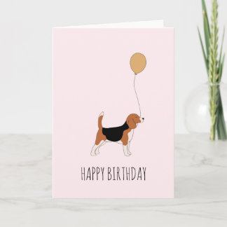 Carte d'anniversaire de beagle