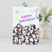 Carte d'anniversaire de bébé Joyeuse fête des manc (Debout devant)