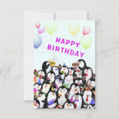 Carte d'anniversaire de bébé Joyeuse fête des manc (Dos)