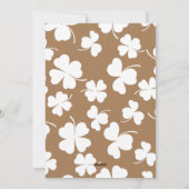 Carte d'anniversaire de bébé pour la fête de la Sa (Dos)