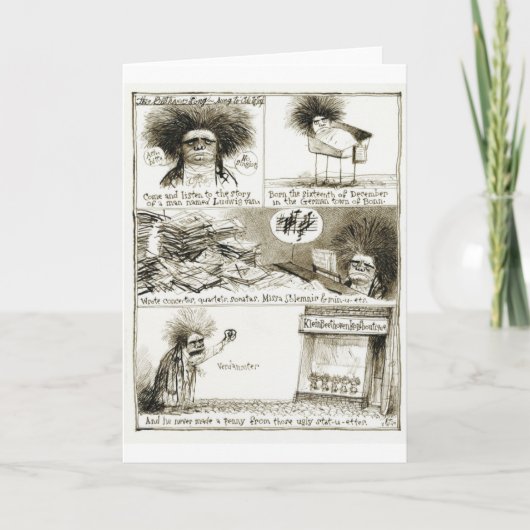 Carte d'anniversaire de Beethoven (Devant)