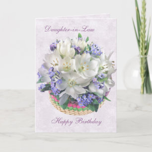 Carte d'anniversaire de belle-fille avec les