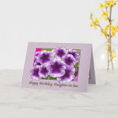 Carte d'anniversaire de belle-fille avec Petunias (Fleur jaune)