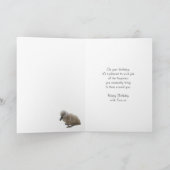 Carte d'anniversaire de belle-fille - Swans (Intérieur)