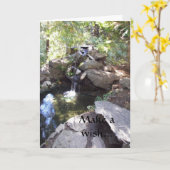 Carte d'anniversaire de bien vouloir (Fleur jaune)