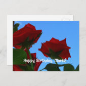 carte d'anniversaire de bienvenue (Devant / Derrière)