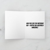 Carte d'anniversaire de bienvenue personnalisée po (Intérieur)