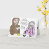 Carte d'anniversaire de Bigfoot et de Larry (Fleur jaune)