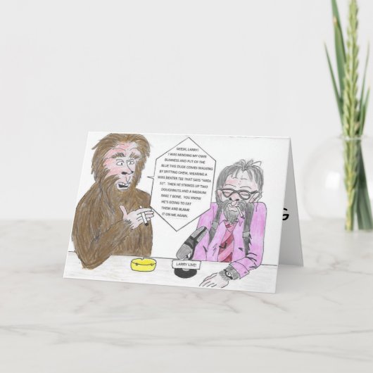 Carte d'anniversaire de Bigfoot et de Larry (Devant)