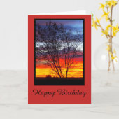 Carte d'anniversaire de blanc de silhouette de (Fleur jaune)