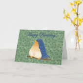 Carte d'anniversaire de Bluebird (grande impressio (Fleur jaune)