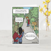 Carte d'anniversaire de Bluff Funny (Fleur jaune)