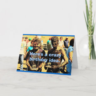 Carte d'anniversaire de boue