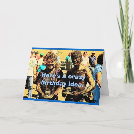 Carte d'anniversaire de boue (Devant)