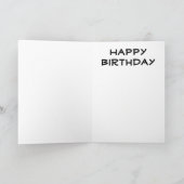 Carte d'anniversaire de bouledogue (Intérieur)