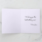 Carte d'anniversaire de Bouquet Floral sucré (Intérieur)