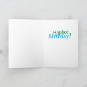Carte d'anniversaire de bourdon HapBEE (Intérieur)