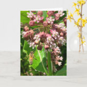 Carte d'anniversaire de bourdon HapBEE (Fleur jaune)
