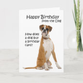 Carte d'anniversaire de boxeur (Devant)