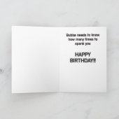 Carte d'anniversaire de Bubba (Intérieur)