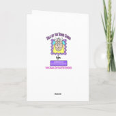 Carte d'anniversaire de BÛCHERON (Dos)