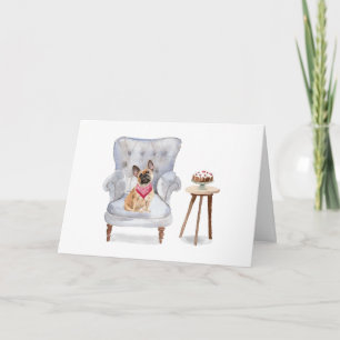 Carte d'anniversaire de Bulldog