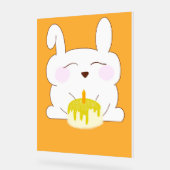 Carte d'Anniversaire de Bunny mignonne (Angle)