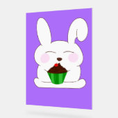 Carte d'Anniversaire de Bunny mignonne (Angle)