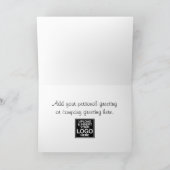 Carte d'anniversaire de bureau avec bougies (Intérieur)