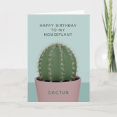 Carte d'anniversaire de Cactus (Devant)