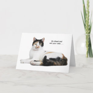 Carte d'anniversaire de Calico Cat