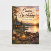 Carte d'anniversaire de camp à Fryeburg dans le Ma (Devant)