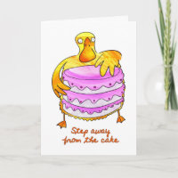 Carte d'anniversaire de canard