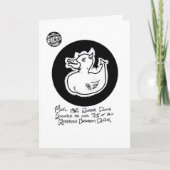 Carte d'anniversaire de "canard de la mort" de (Devant)