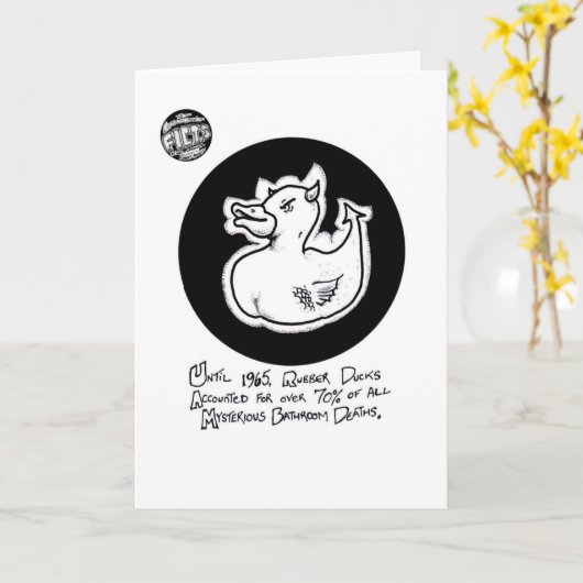 Carte d'anniversaire de "canard de la mort" de (Fleur jaune)