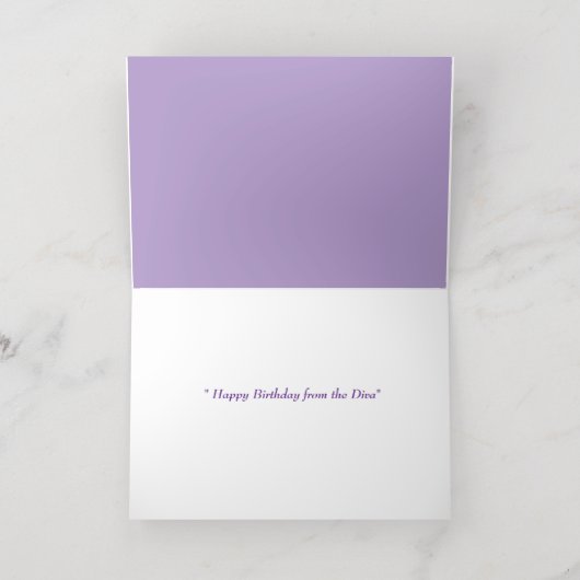 Carte d'anniversaire de caniche (Couchage intérieur)