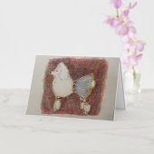 Carte d'anniversaire de caniche (Orchidée)